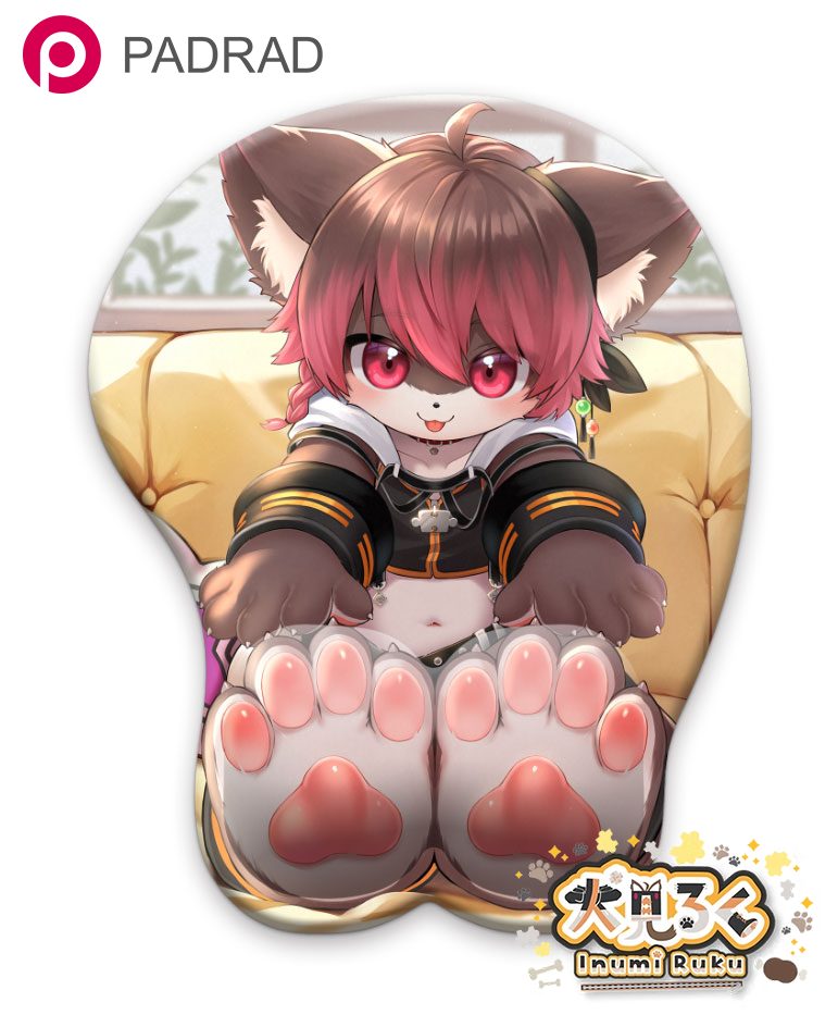 雄っぱいマウスパッド(犬見るく様)制作例