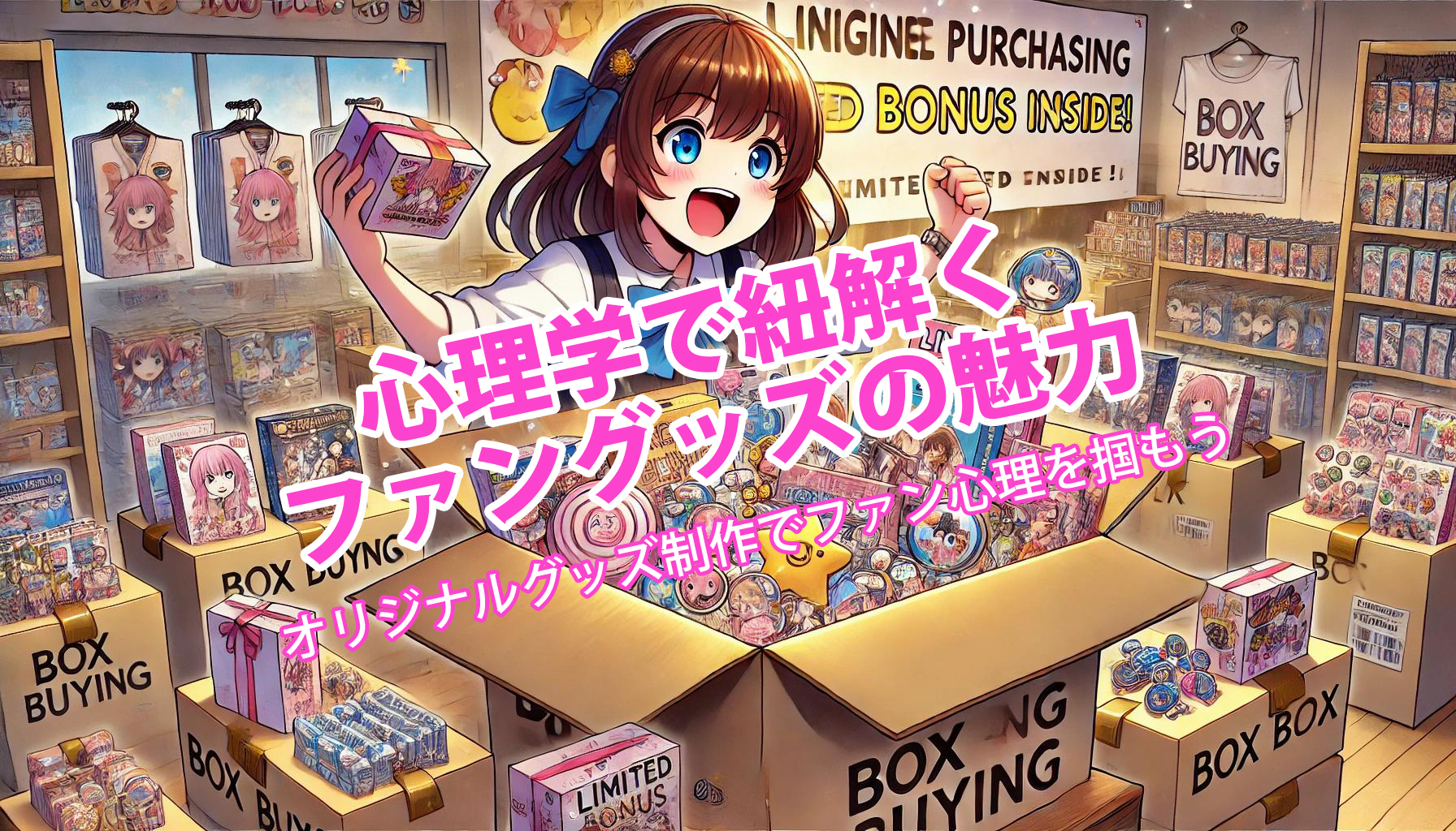 心理学で紐解くファングッズの魅力｜オリジナルグッズ制作でファン心理を掴もう