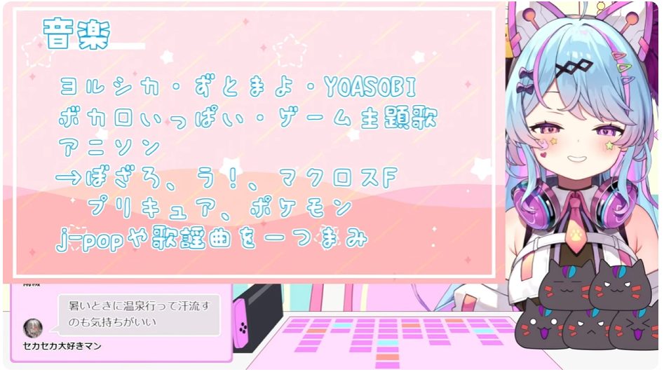 夢咲みうの好きな音楽