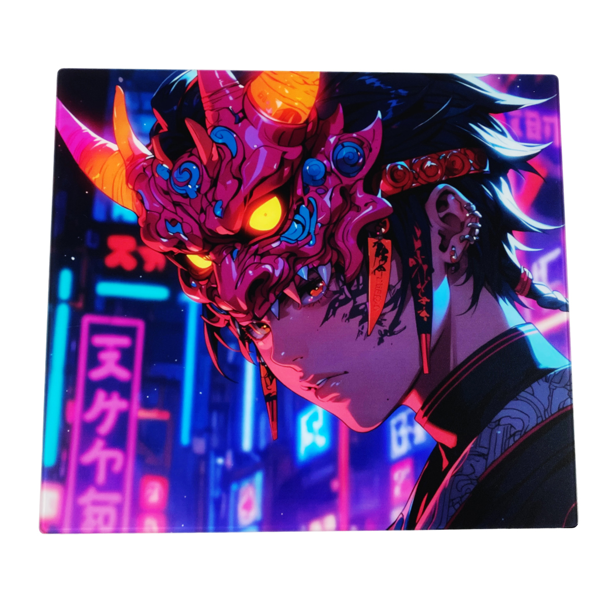オリジナルガラスマウスパッド360×320mm制作事例