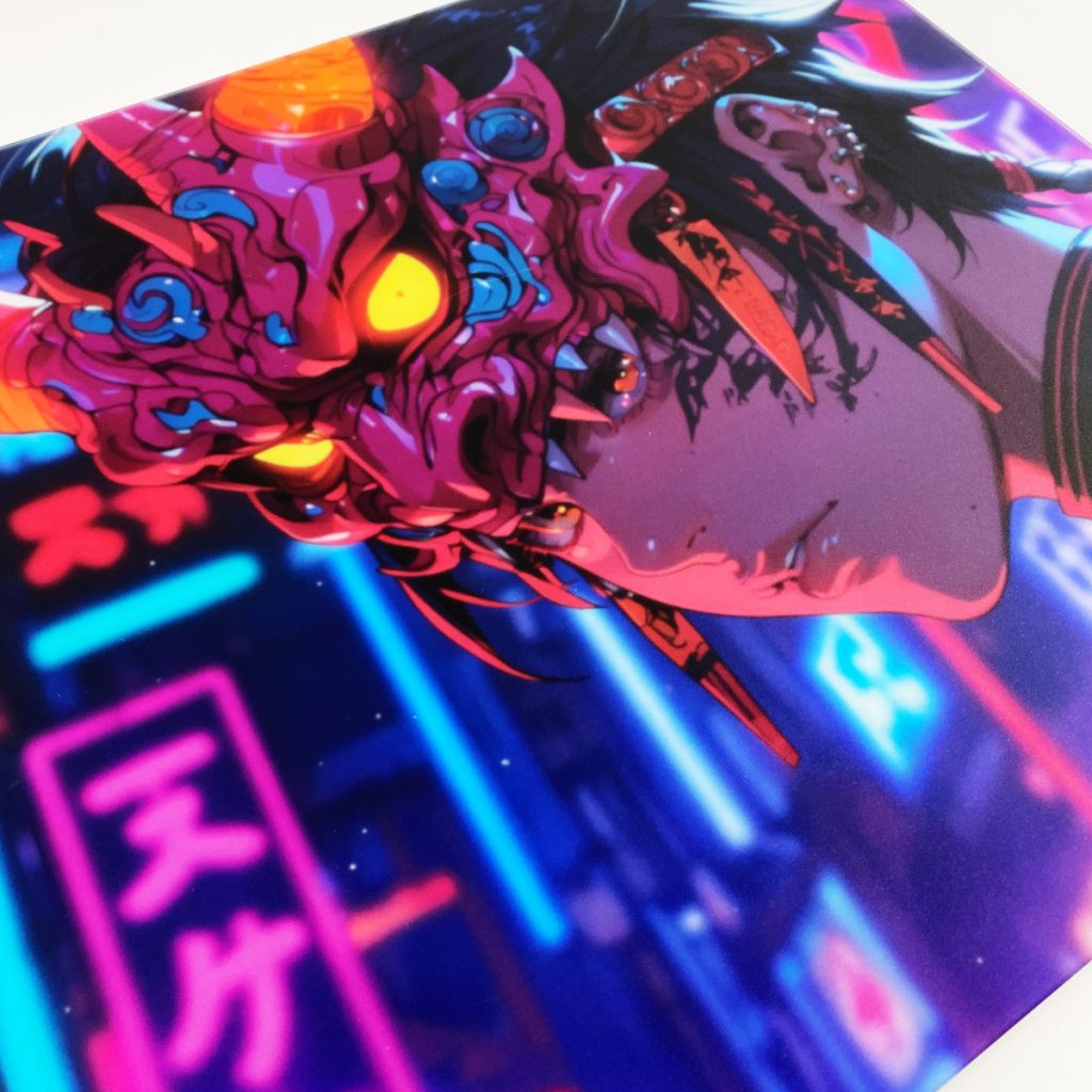 オリジナルガラスマウスパッド360×320mm制作事例