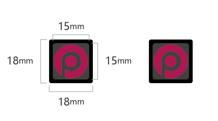 金属製キーキャップ全体イメージ