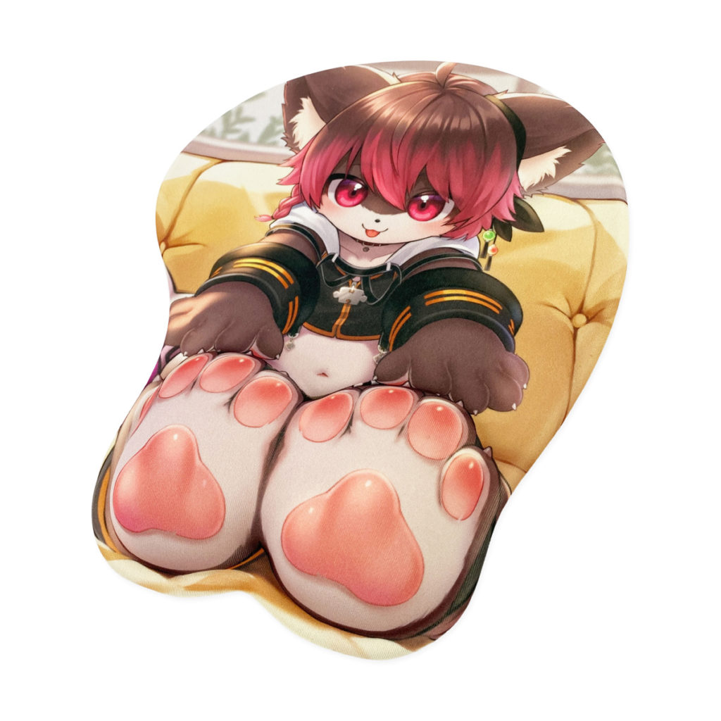 雄っぱいマウスパッド(犬見るく様)制作例