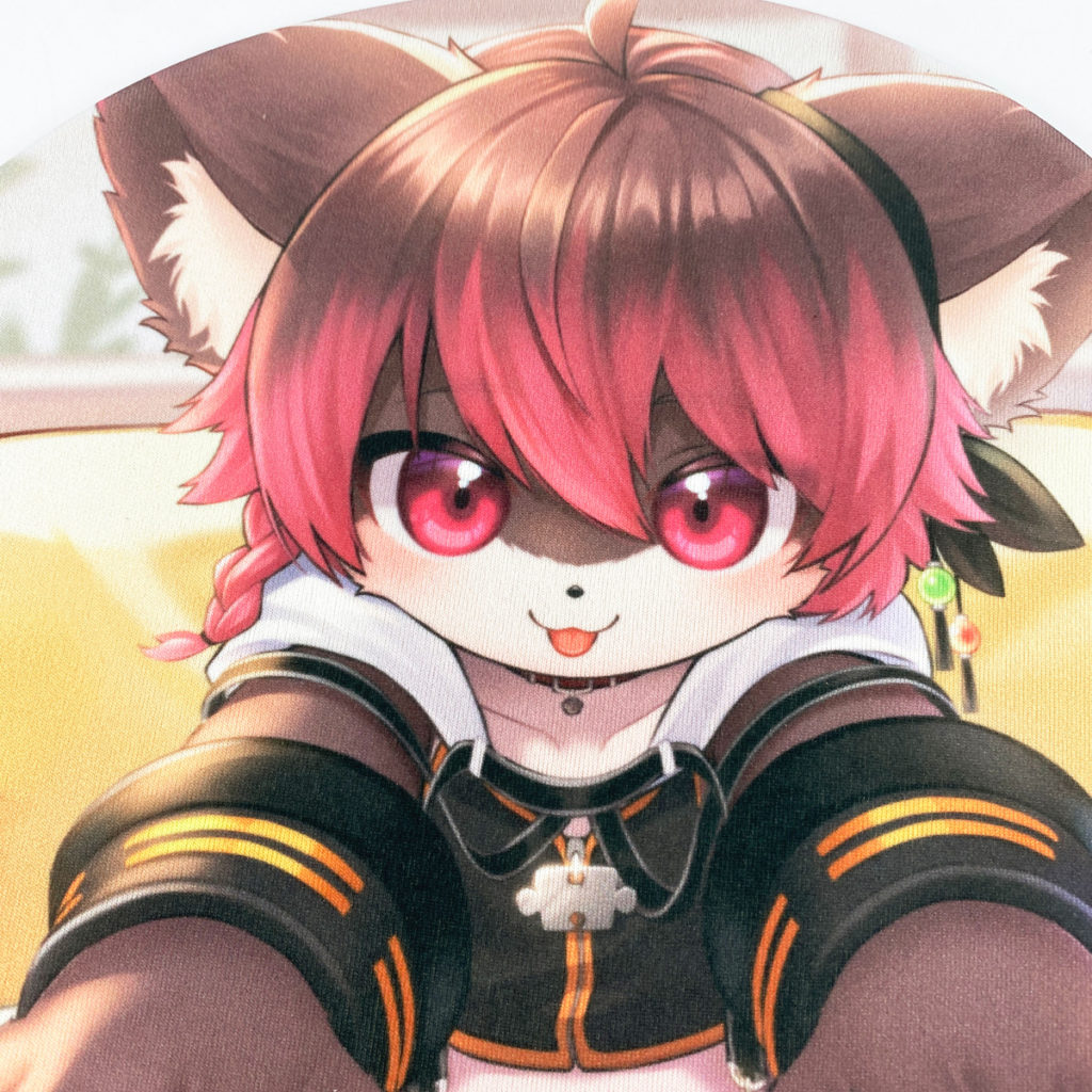 雄っぱいマウスパッド(犬見るく様)制作例