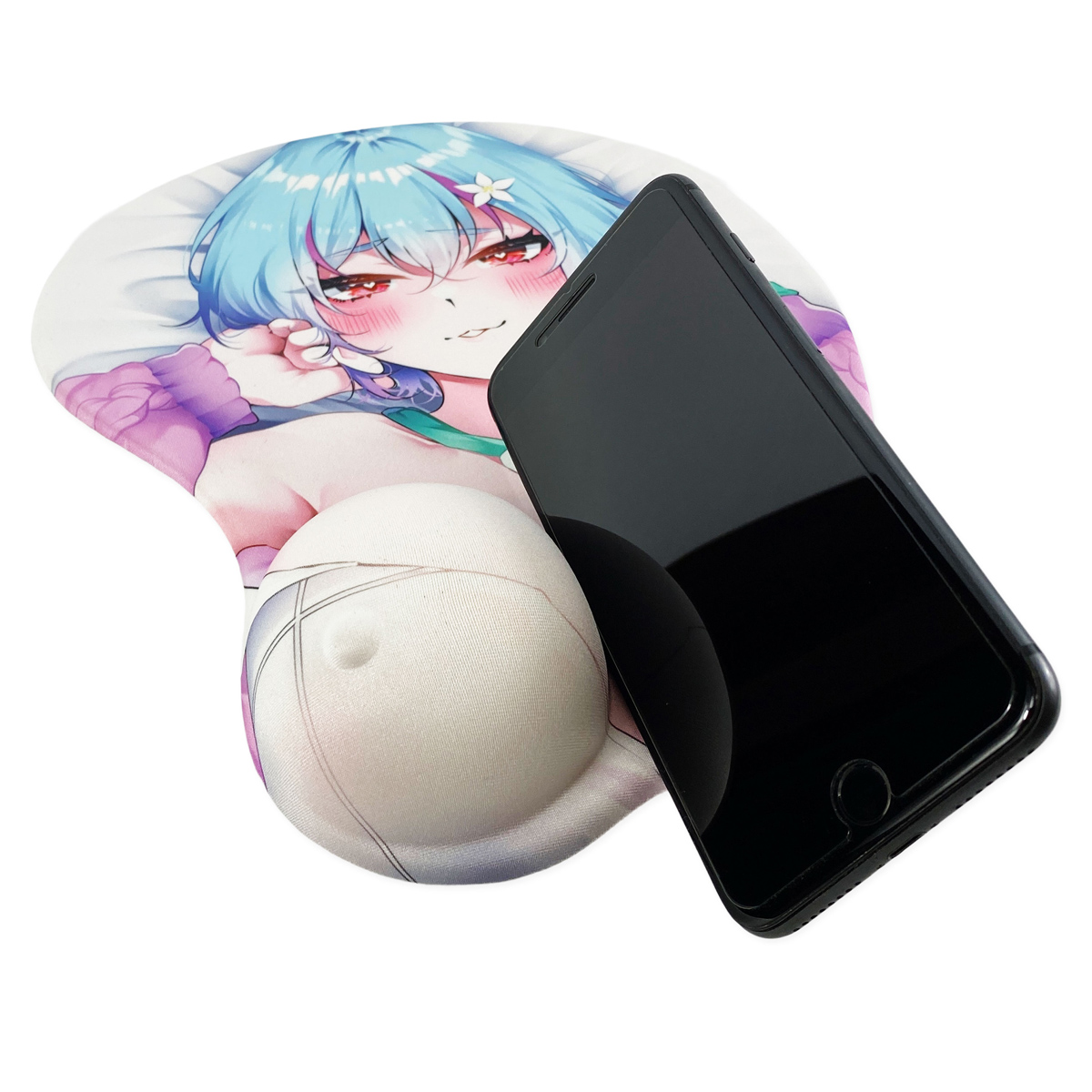 おっぱいマウスパッド型スマホスタンド(LEN先生)制作例