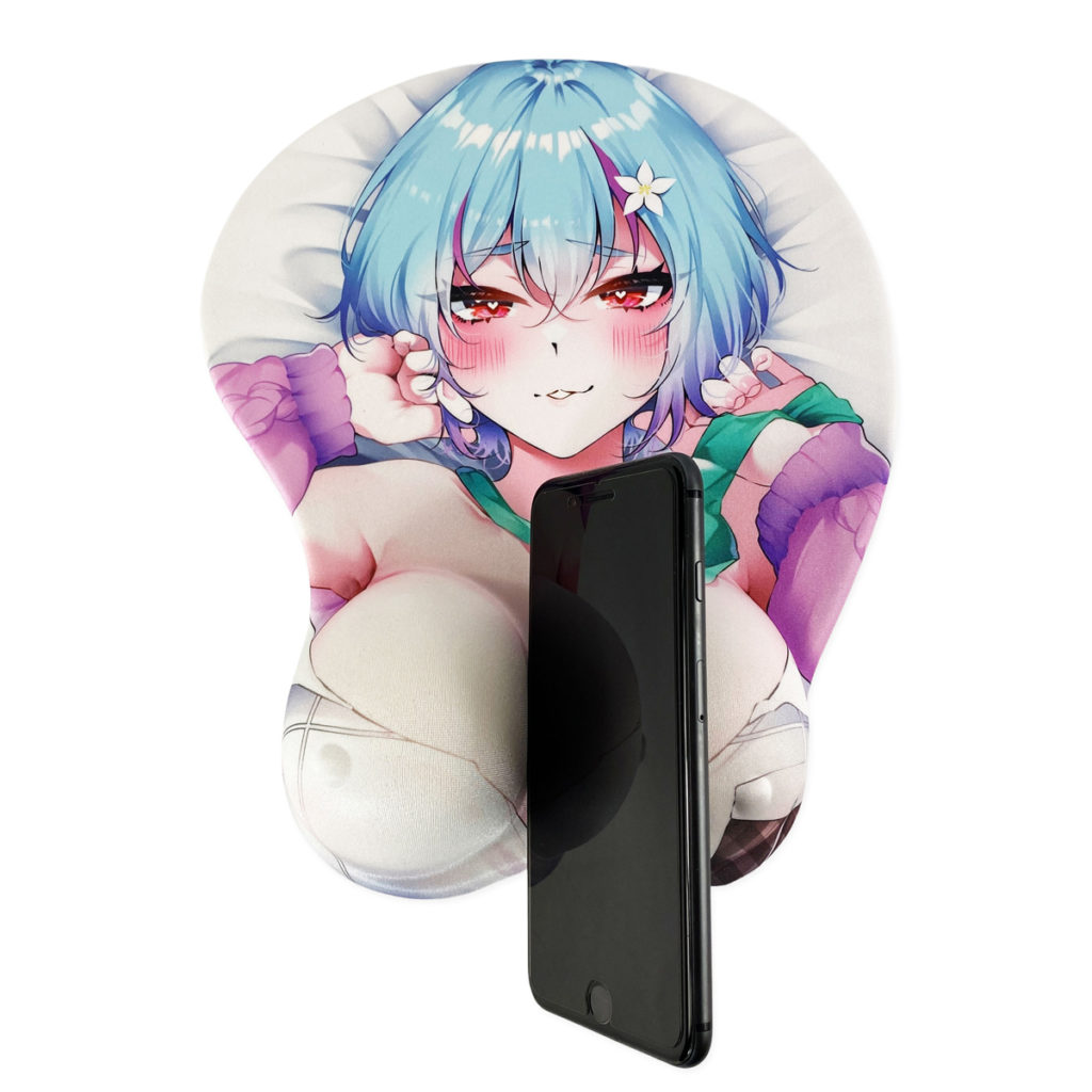 おっぱいマウスパッド型スマホスタンド(LEN先生)制作例