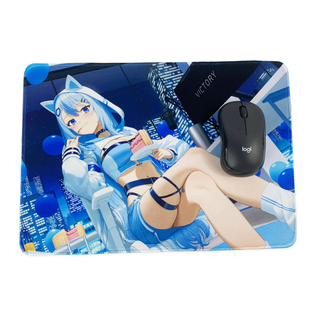 ゲーミングマウスパッド(Vtuber「水羽ねお」様)制作例